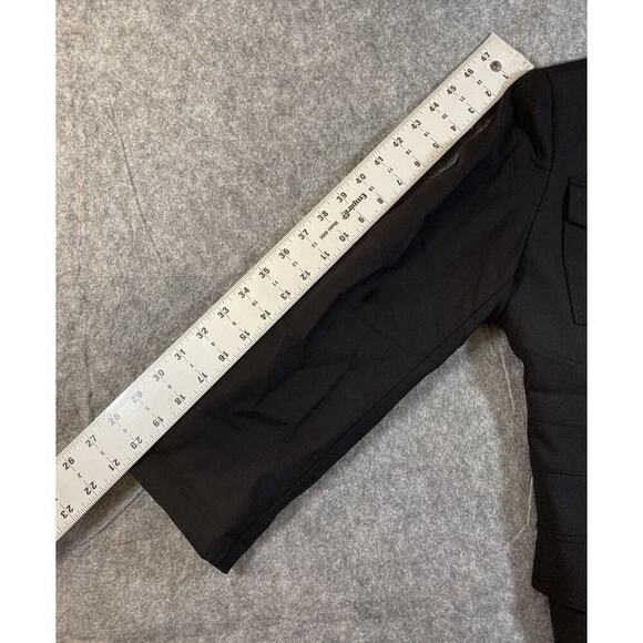 Lauren Ralph Lauren Jacket Womens 2 Petite Black Military Style Full Zip - Picture 5 of 13